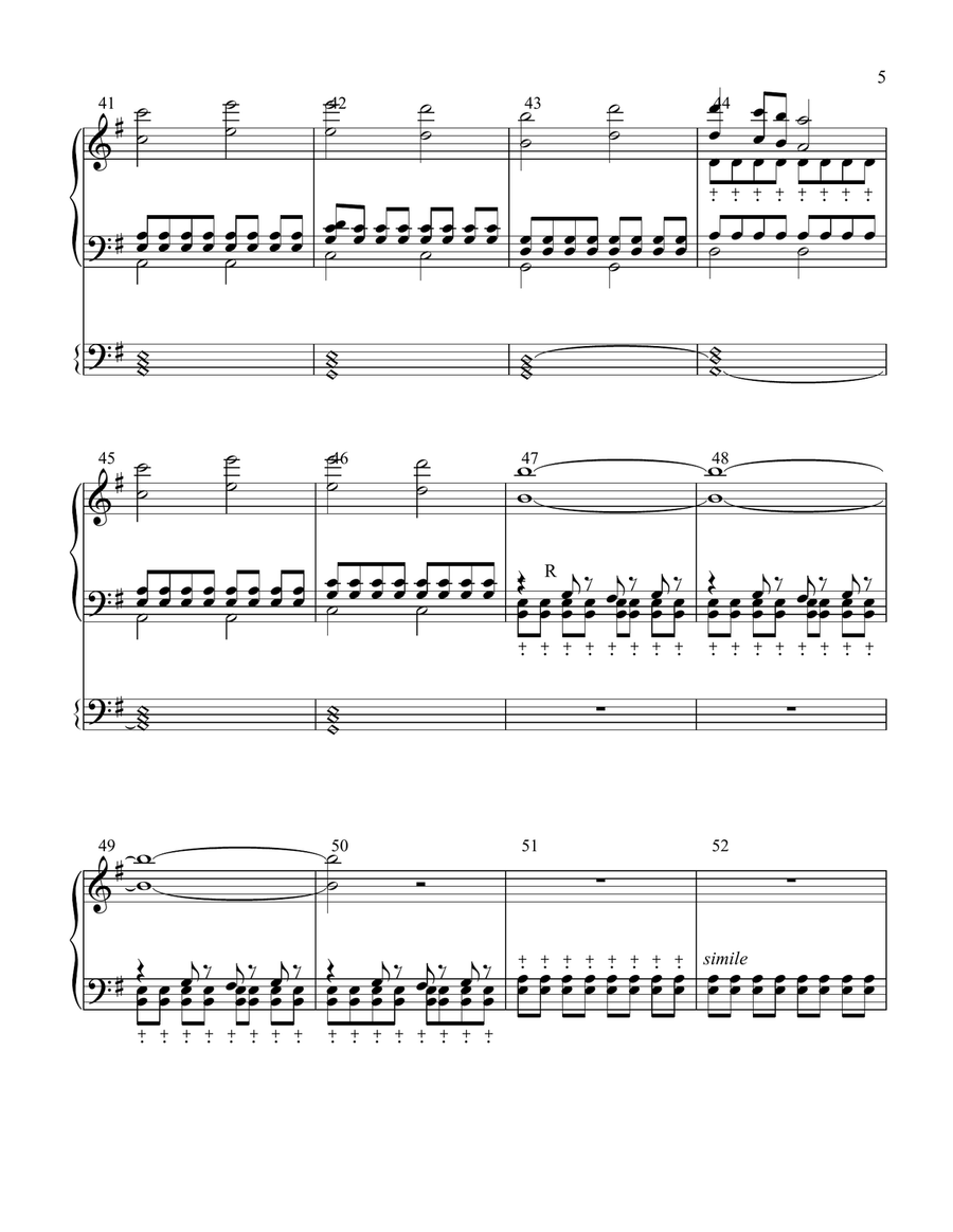 Major Tom (coming Home) Handbell Choir scores gallery preview page 5