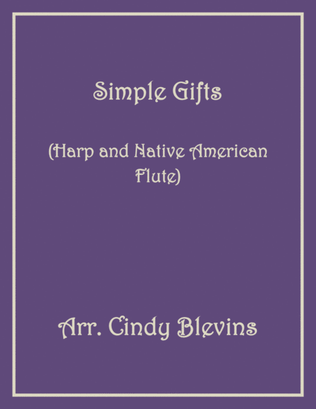 Book cover for Simple Gifts, for Harp and Native American Flute