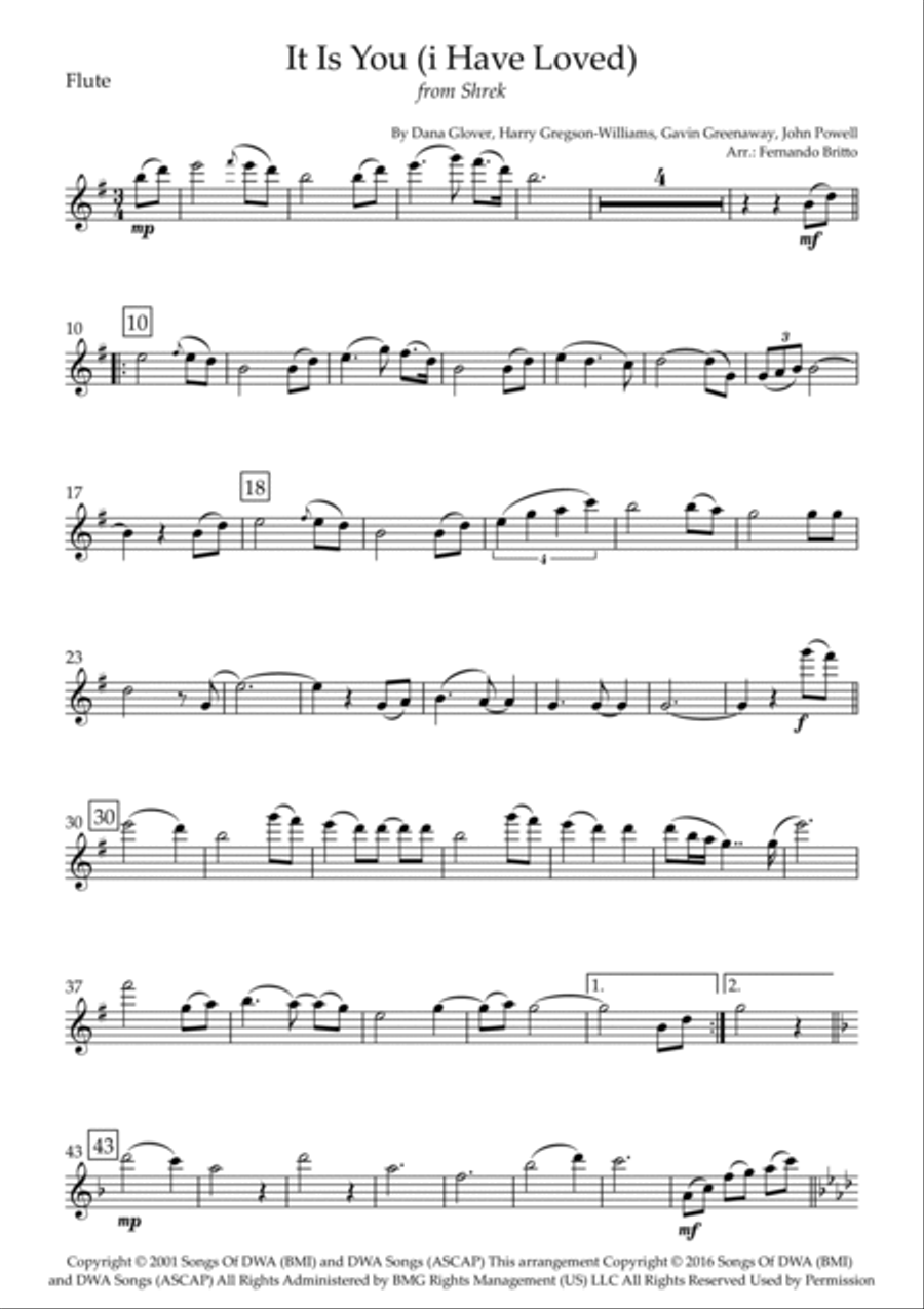 It Is You (i Have Loved) Small Ensemble scores gallery preview page 6