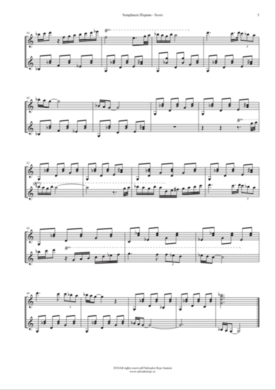Semblanza Hispana Chamber Music scores gallery preview page 5