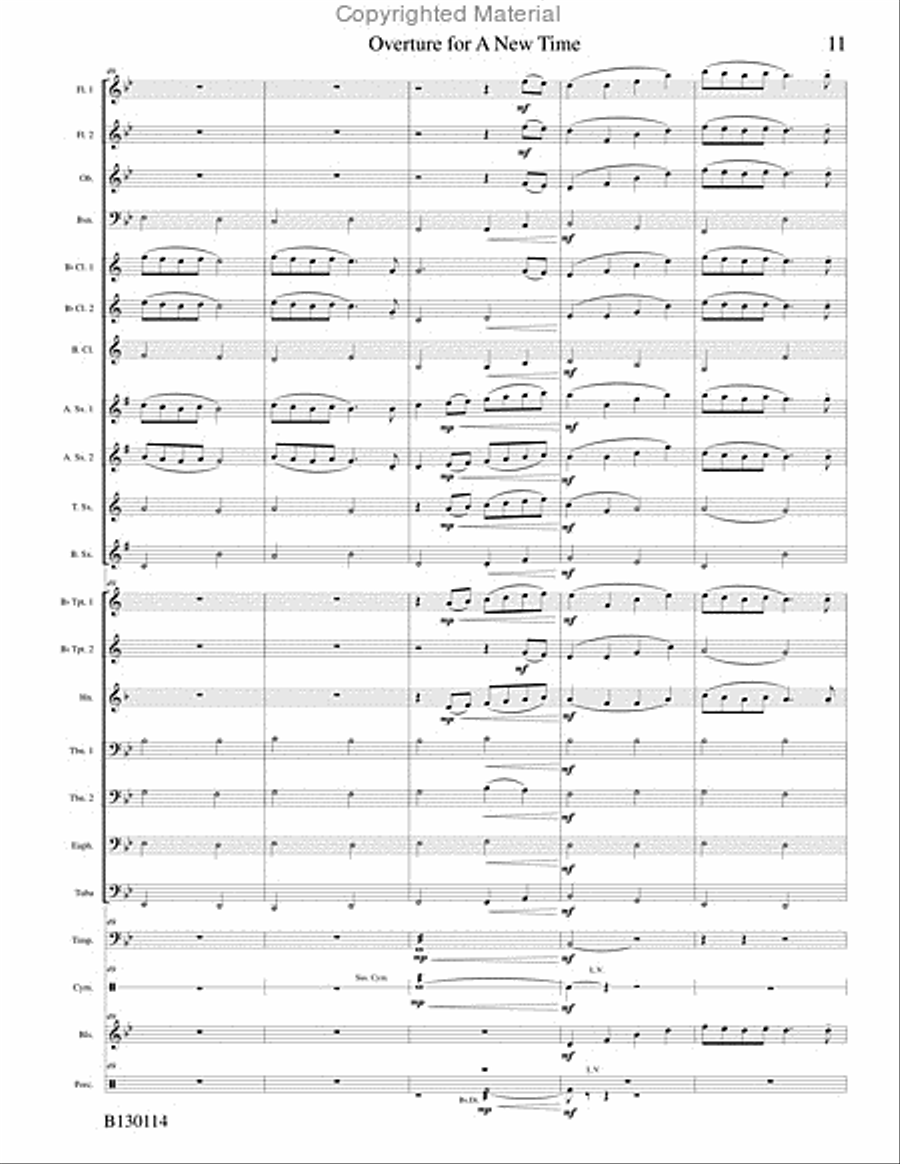 Overture for A New Time Overture for A New Time Concert Band scores gallery preview page 14