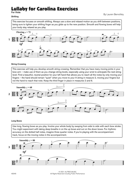 Lullaby for Carolina (Sound Innovations Soloist, Viola)
