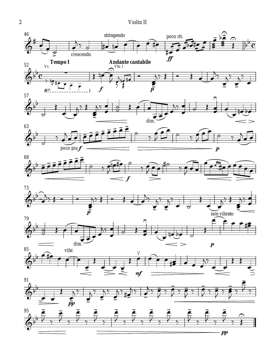 June (Barcarolle) from The Seasons String Quartet scores gallery preview page 4