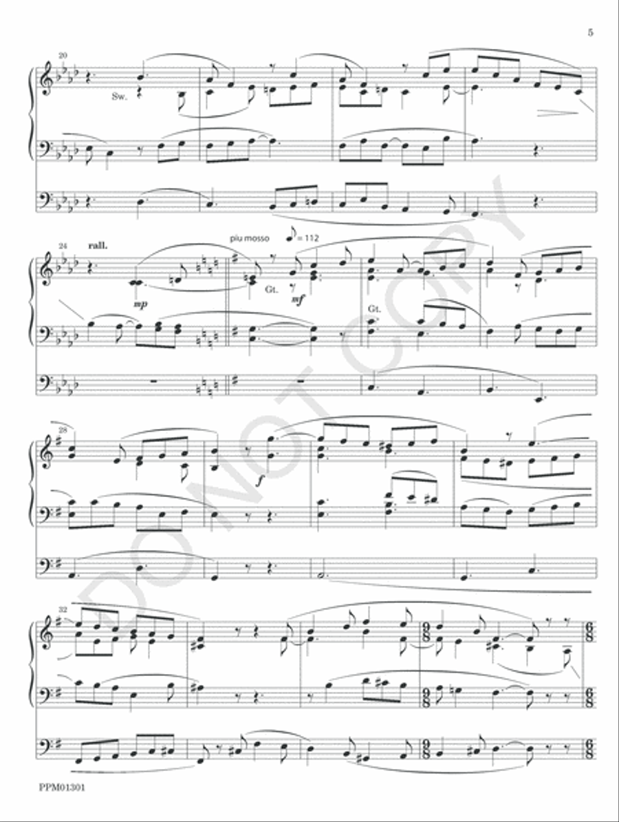 Sonata No. 2 for Organ Sonata No. 2 for Organ Organ Solo scores gallery preview page 8