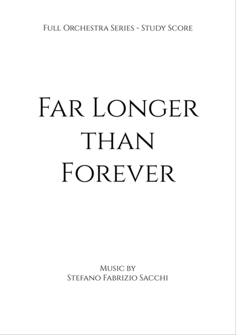 Book cover for Far Longer than Forever - Full Orchestra