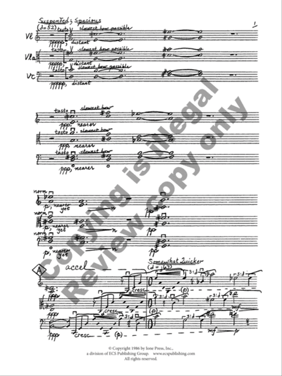 Images from Stillness String Trio scores gallery preview page 4