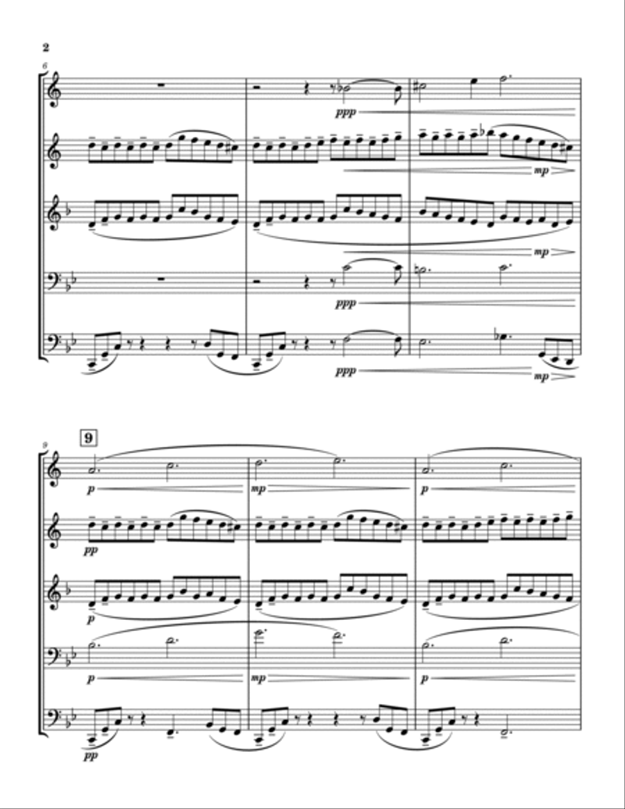 Against the Current Brass Quintet scores gallery preview page 2