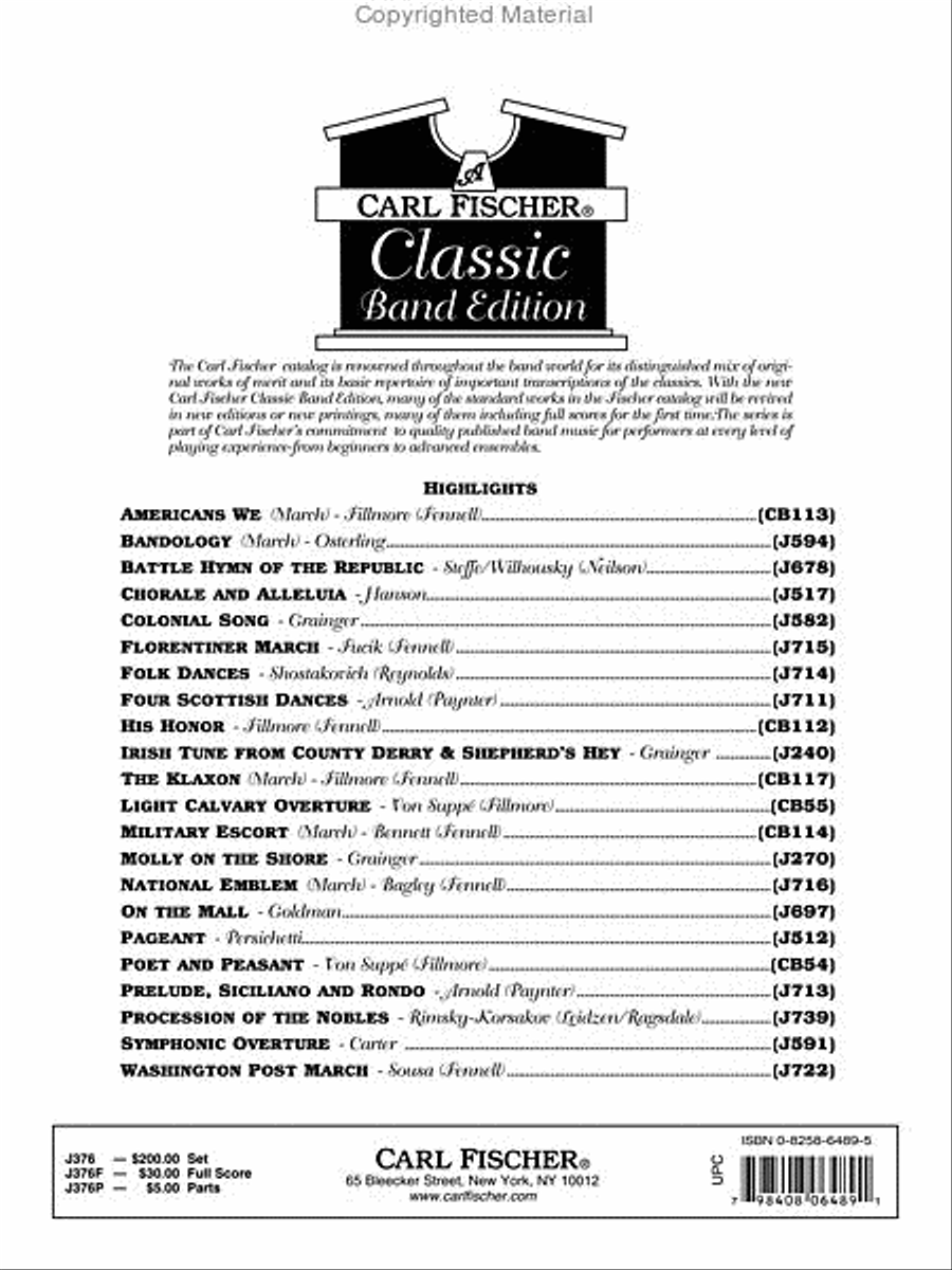 William Tell Overture Concert Band scores gallery preview page 81