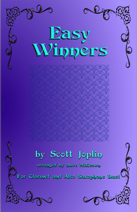 Book cover for The Easy Winners, Duet for Clarinet and Alto Saxophone