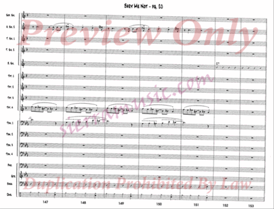 Bary Me Not Big Band scores gallery preview page 21
