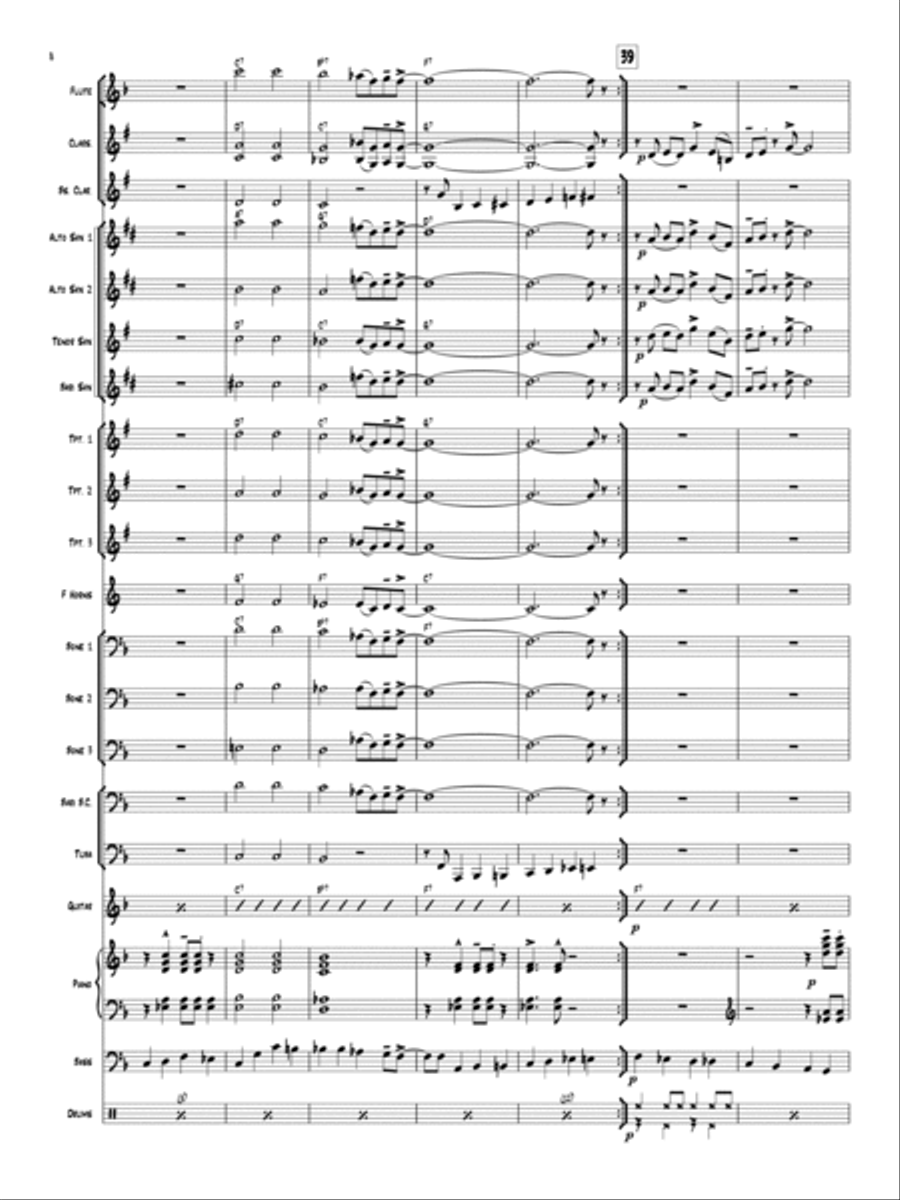 Blues Is My Favorite Color Concert Band scores gallery preview page 7