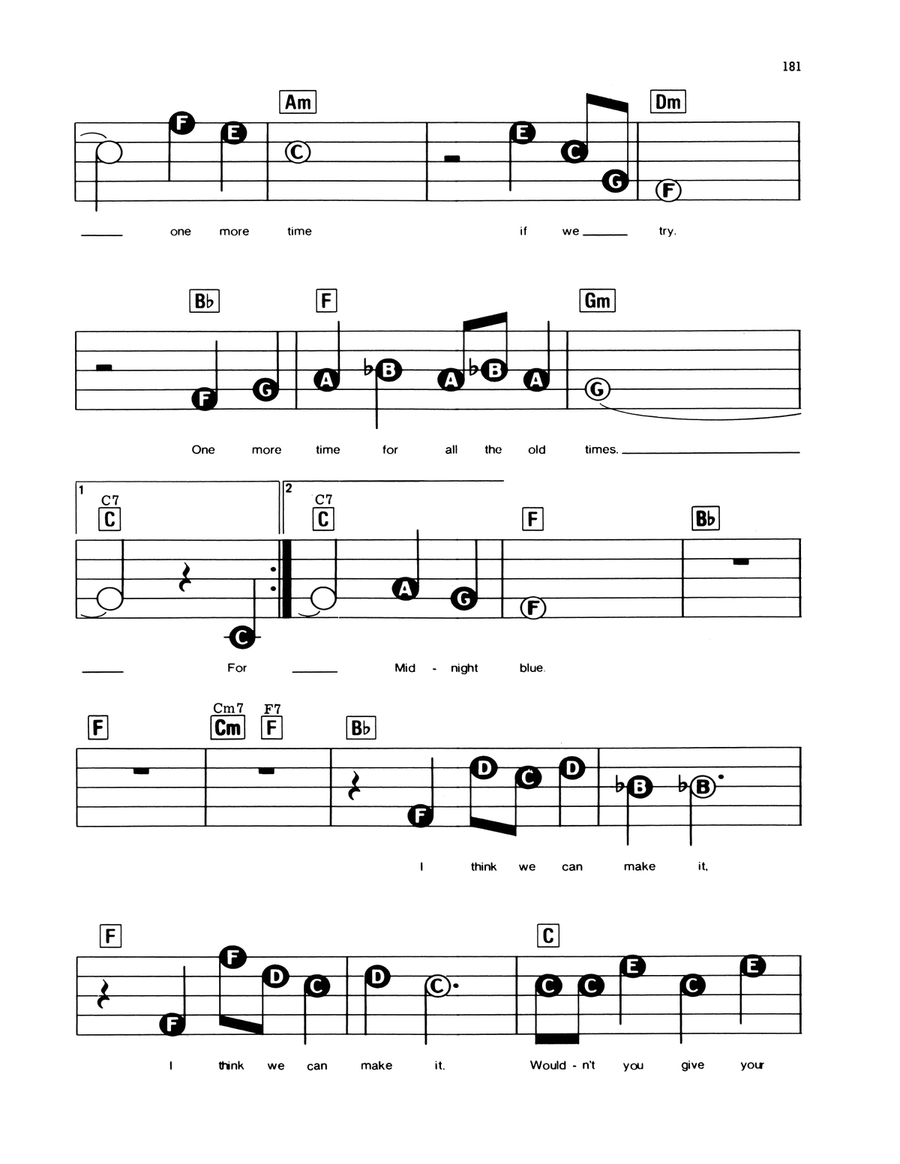 Midnight Blue Midnight Blue Electronic Keyboard scores gallery preview page 2