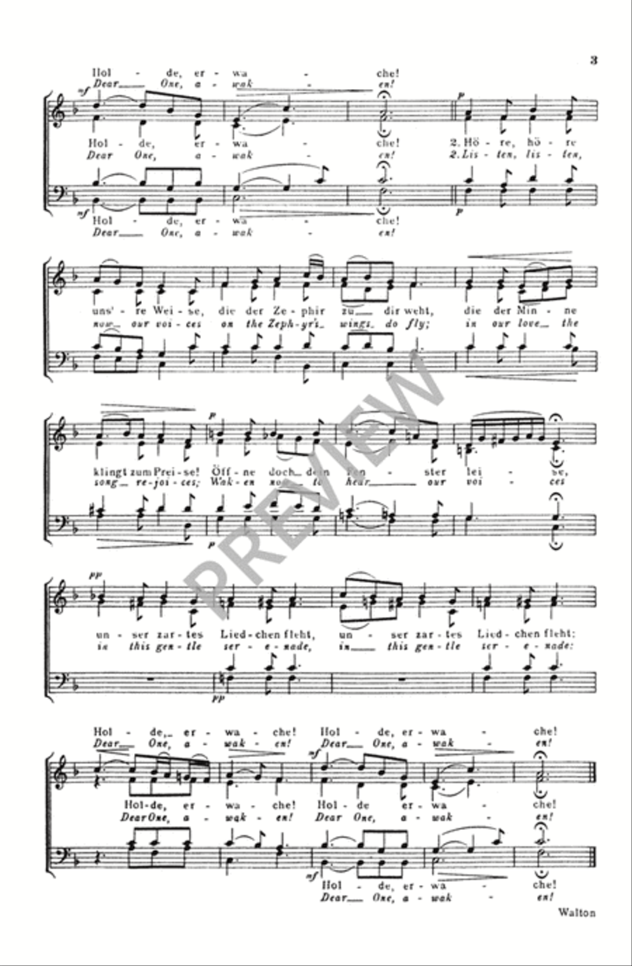Nocturnal Serenade (SATB) 4-Part scores gallery preview page 4