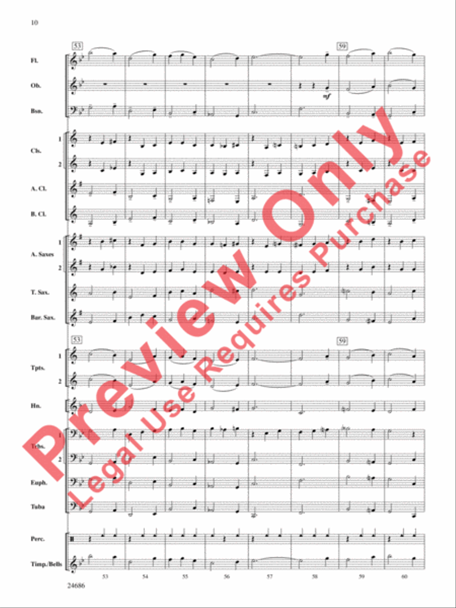 Air and Variations Concert Band scores gallery preview page 11