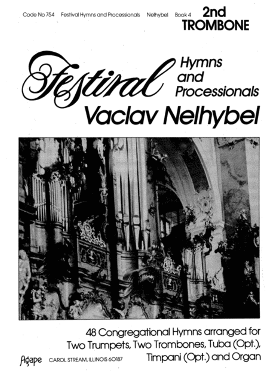 Festival Hymns and Processionals (Bk 4) 2nd Trombone Tuba scores gallery preview page 1