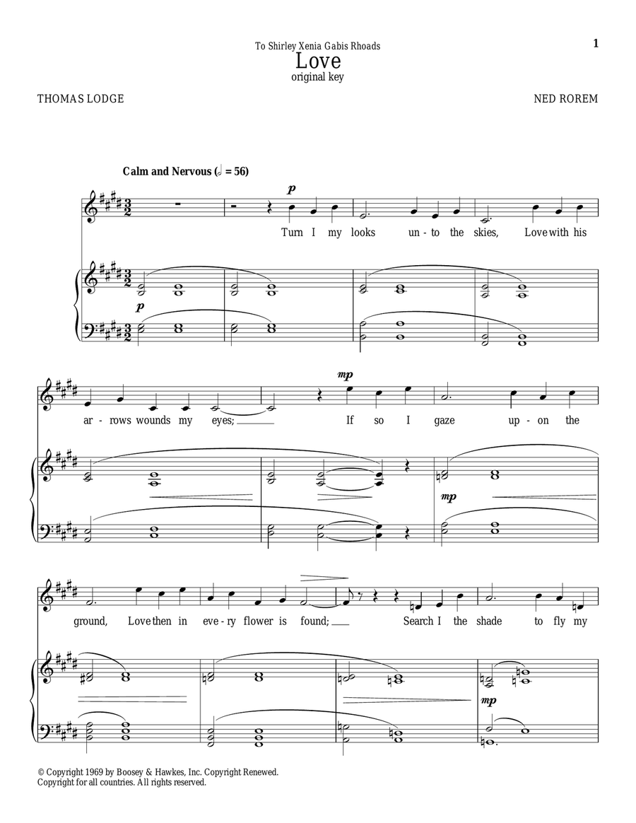 Love Love Piano, Vocal scores gallery preview page 1