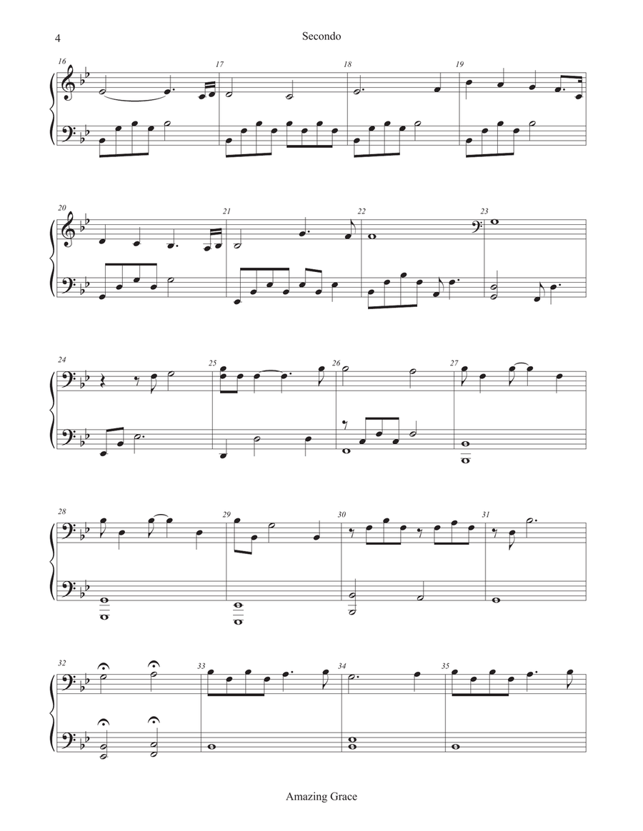 Piano Duets: The Easier Sacred Collection 1 Piano, 4-Hands scores gallery preview page 6