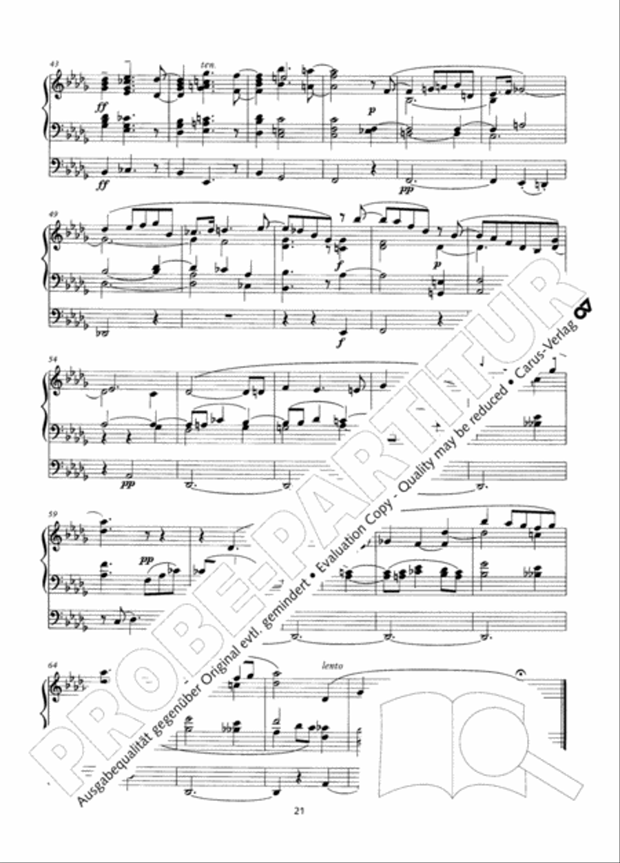 Zwolf Charakterstucke op. 156 Organ Solo scores gallery preview page 22