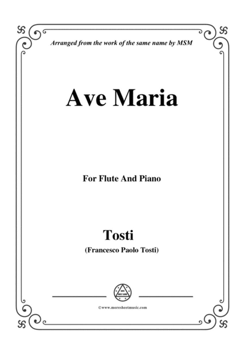 Tosti-Ave Maria, for Flute and Piano image number null