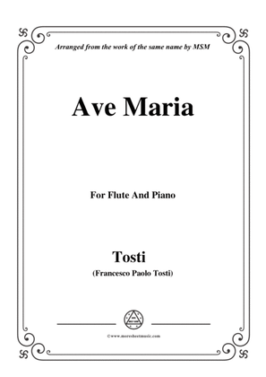 Tosti-Ave Maria, for Flute and Piano