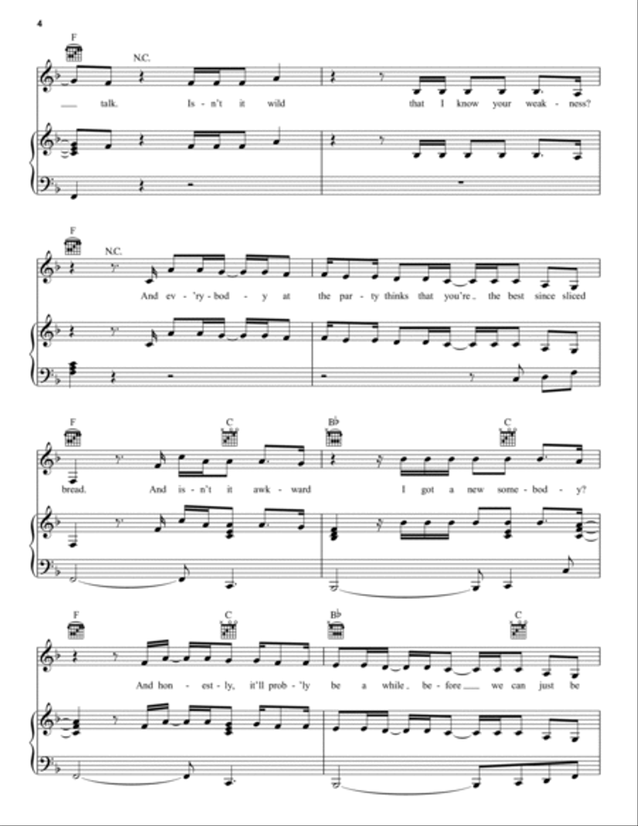 Small Talk Piano, Vocal, Guitar scores gallery preview page 4