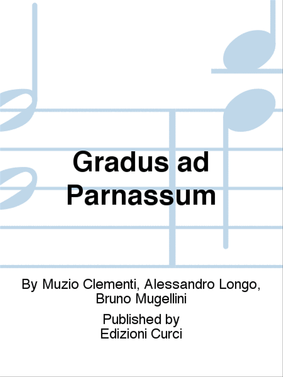 Gradus ad Parnassum Gradus ad Parnassum Piano Solo scores gallery preview page 1