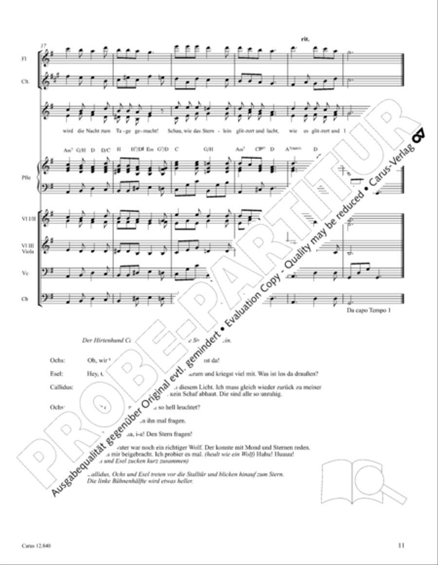 Ochs und Esel wissen mehr Orchestra scores gallery preview page 11
