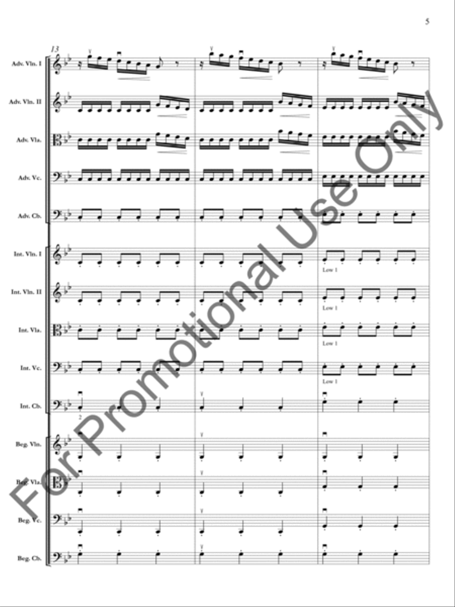 The Four Seasons: Summer: Presto, 3rd movement Orchestra scores gallery preview page 6