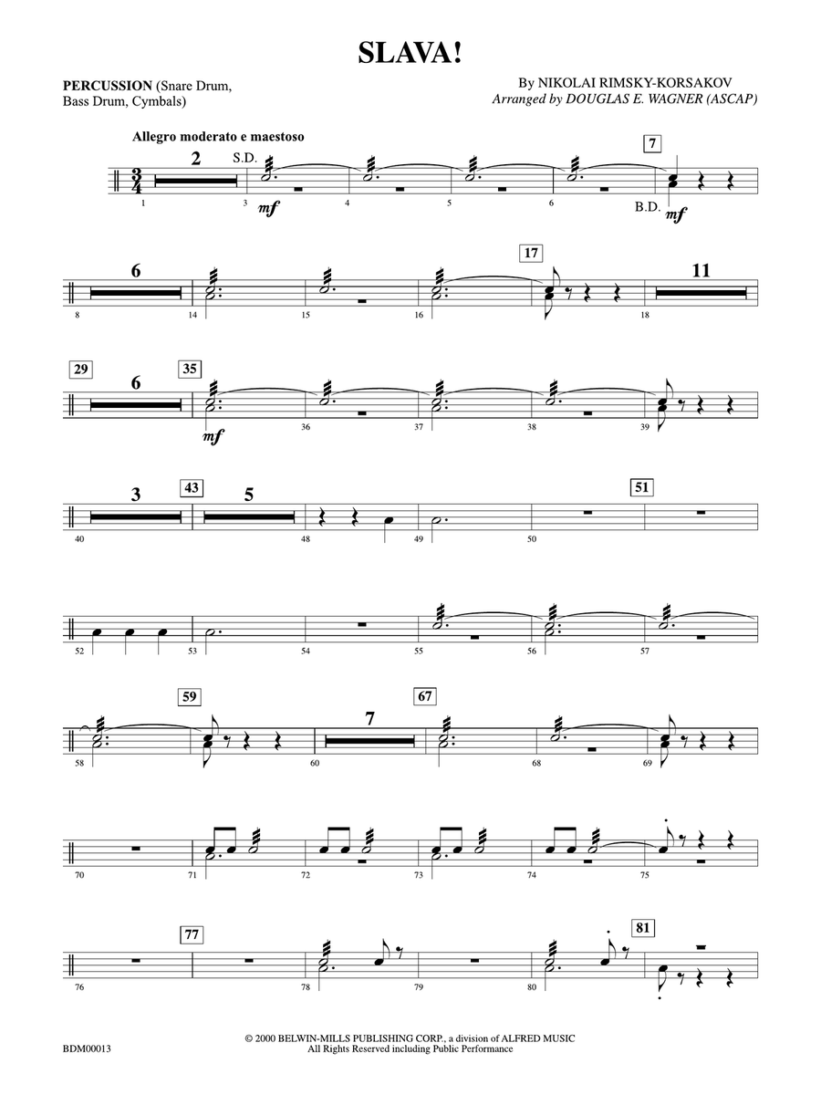 Slava: 1st Percussion