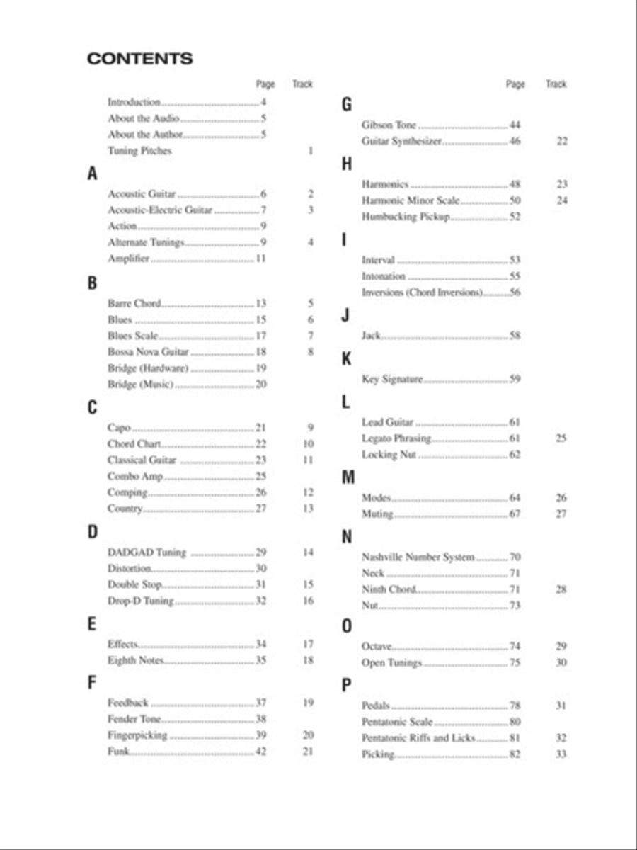 The Guitar Lesson Dictionary Guitar Tablature scores gallery preview page 2