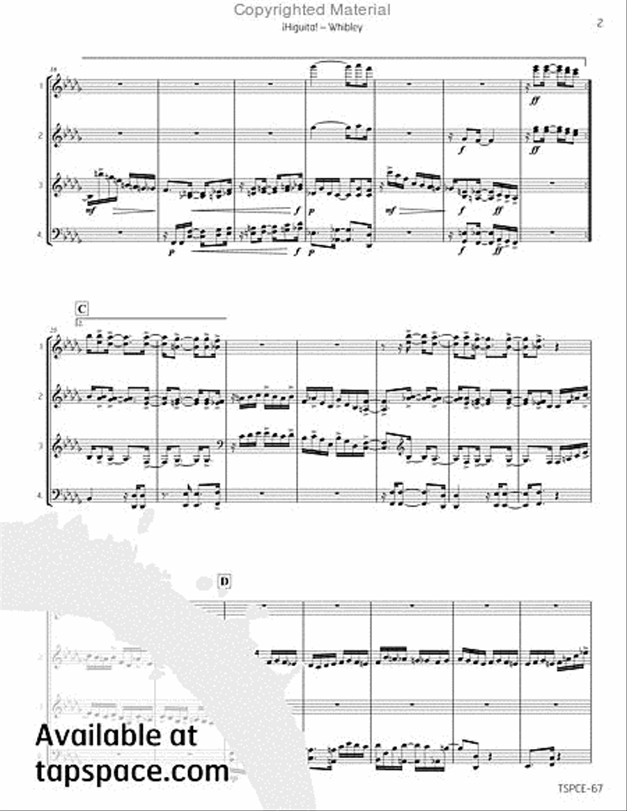 !Higuita! Percussion Ensemble scores gallery preview page 6
