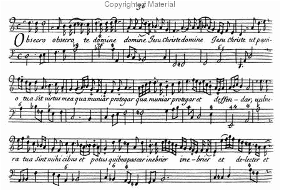 Motets for solo voice with continuo bass Soprano Voice scores gallery preview page 4
