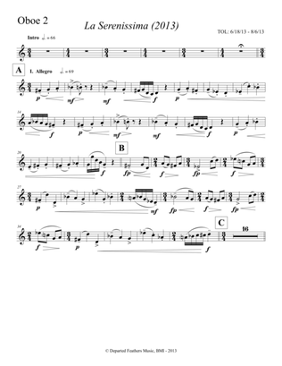 La serenissima (2013) oboe 2