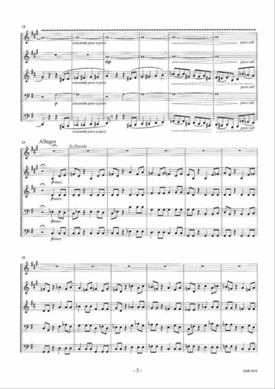 Ouverture Tot Nabucco Brass Quintet scores gallery preview page 3