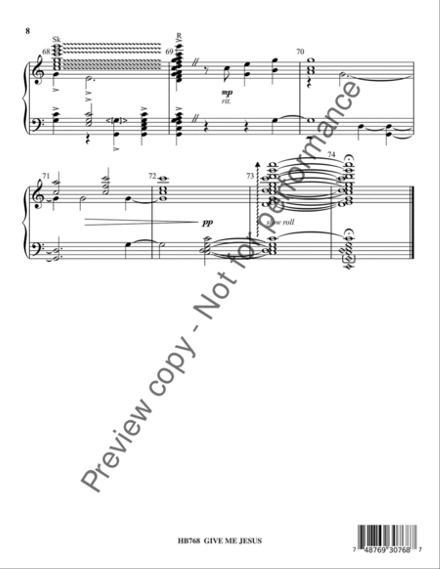 Give Me Jesus - Morris 5-Octaves scores gallery preview page 9
