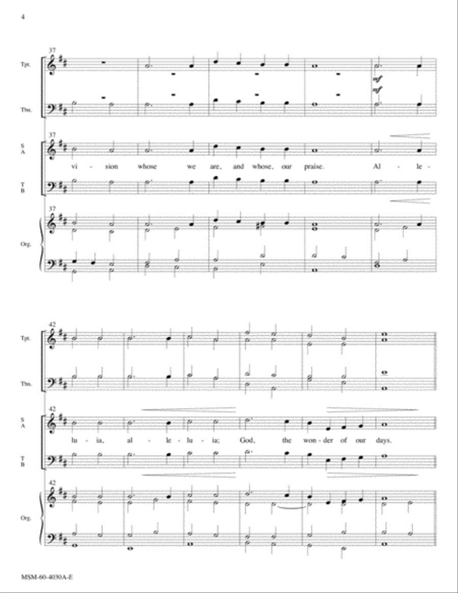 Rise, O Church, like Christ Arisen Choir scores gallery preview page 4