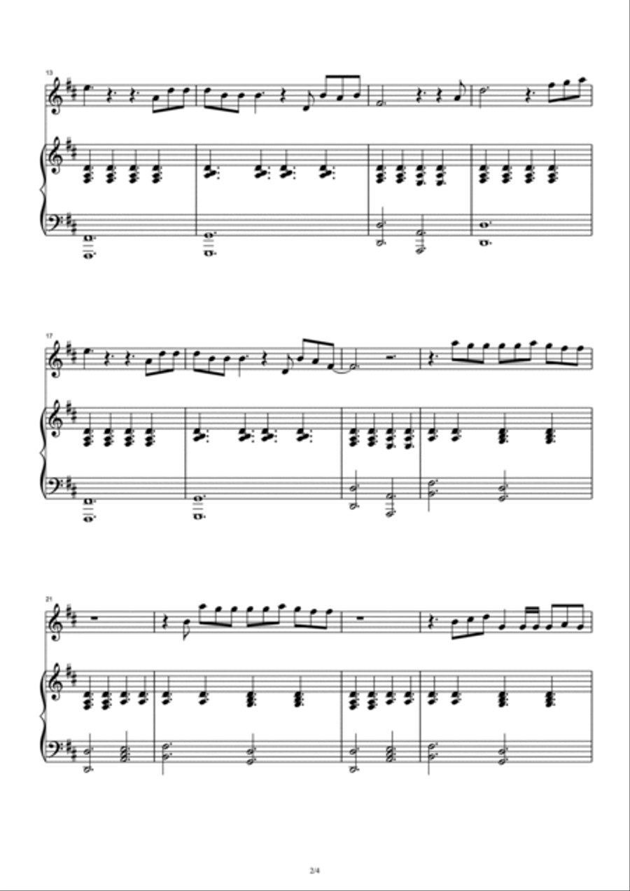 Say Something Say Something Piano Solo scores gallery preview page 2
