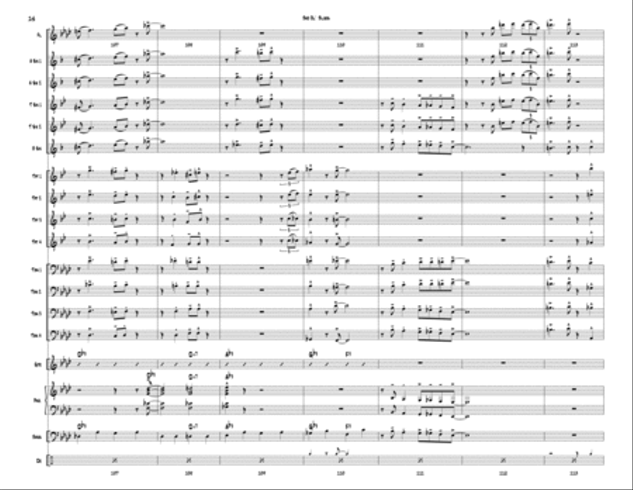 Bad Ol' Blues Jazz Ensemble scores gallery preview page 16