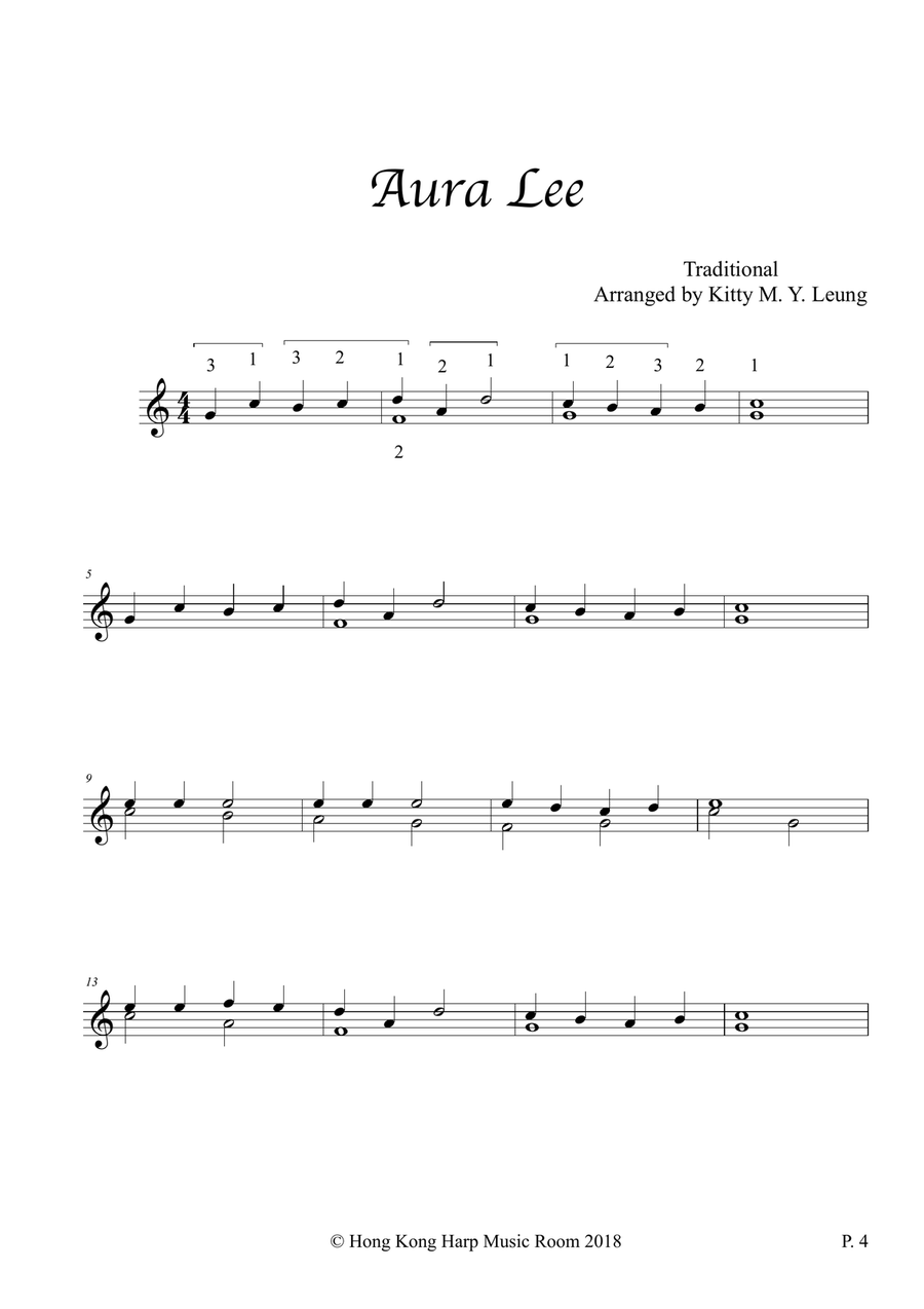 Traditional Songs (Vol.1) - 12 String Small Lap Harp Lap Harp scores gallery preview page 4