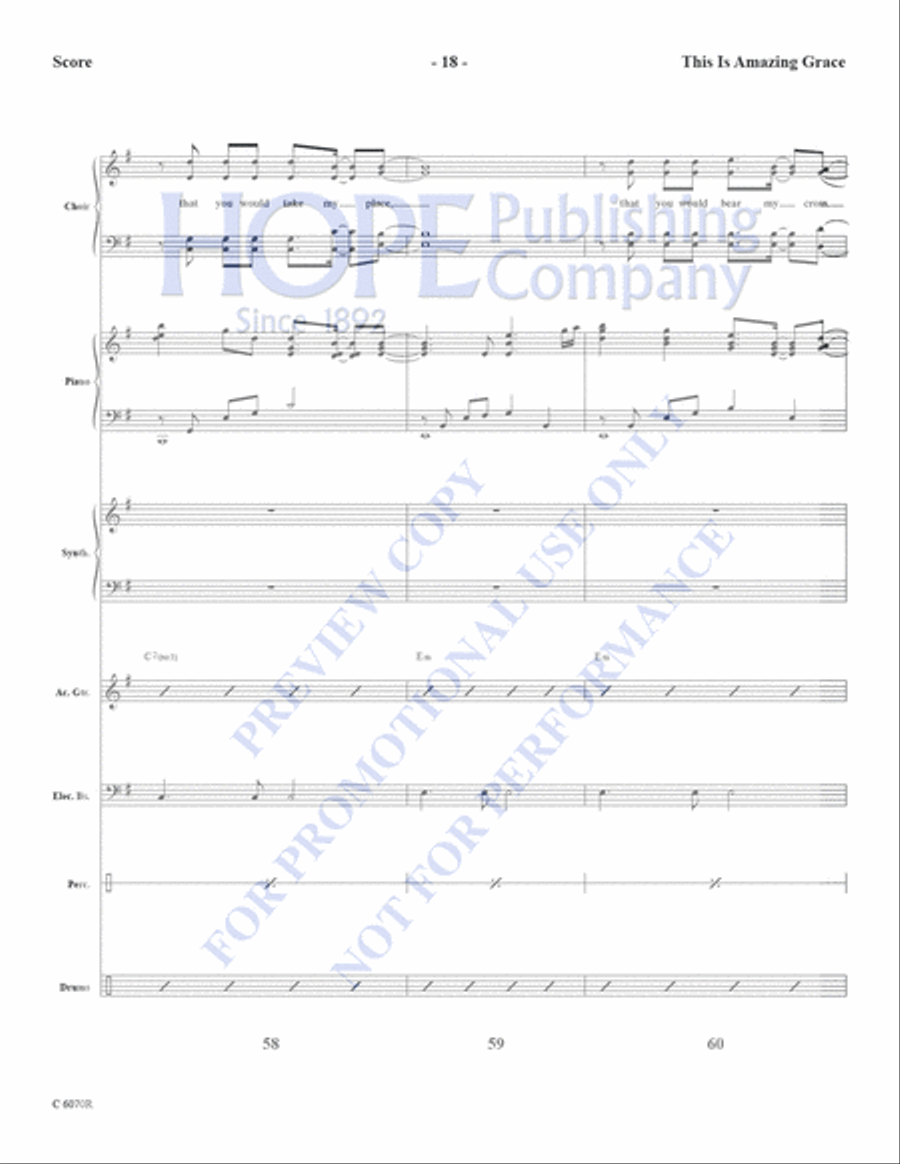 This is Amazing Grace This is Amazing Grace Choir scores gallery preview page 20