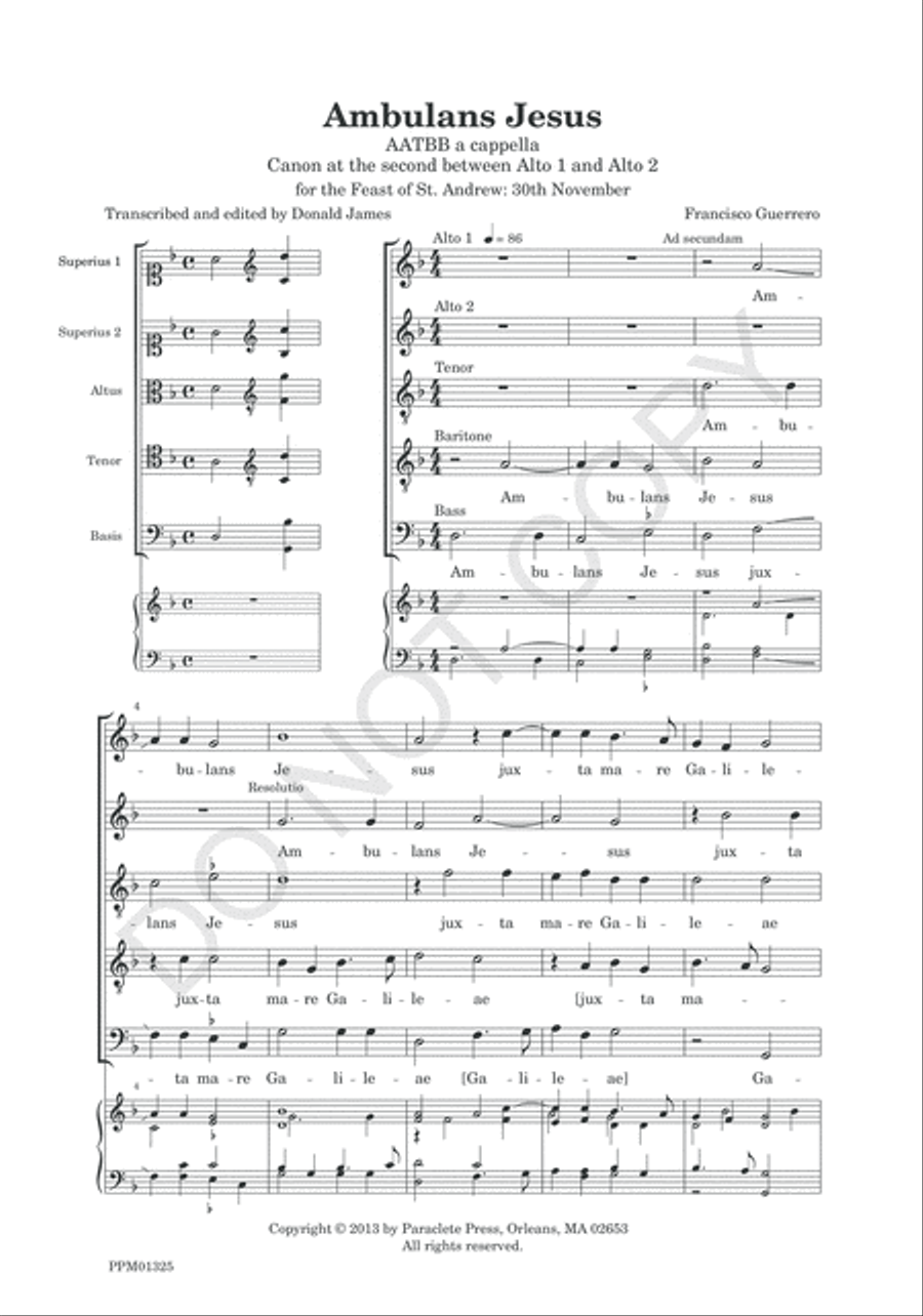 Ambulans Jesus Ambulans Jesus A Cappella scores gallery preview page 6