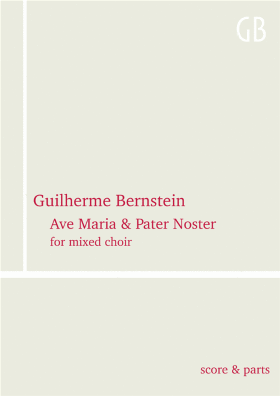 Ave Maria & Pater Noster 4-Part scores gallery preview page 1