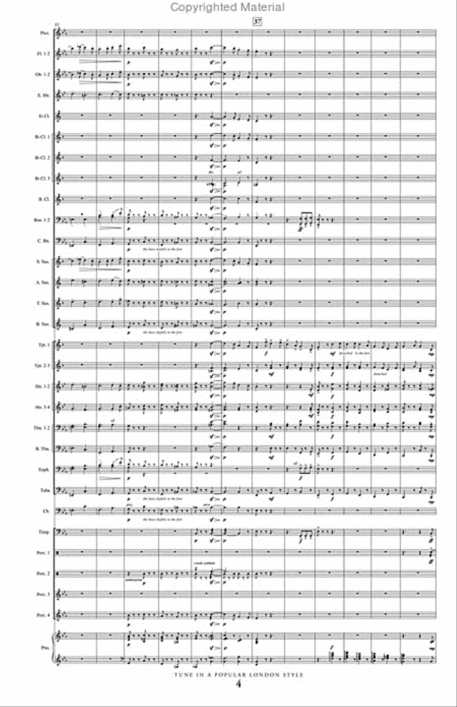 Tune in a Popular London Style Concert Band scores gallery preview page 5