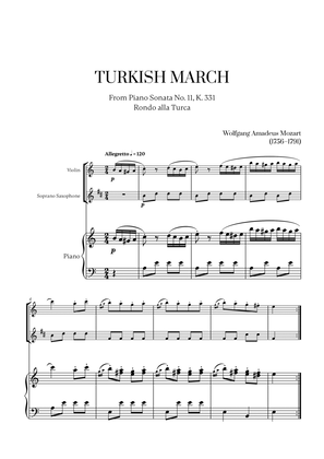 W. A. Mozart - Turkish March (Alla Turca) (for Violin and Soprano Saxophone)