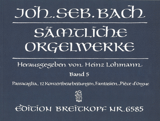 Book cover for Complete Organ Works - Lohmann Edition