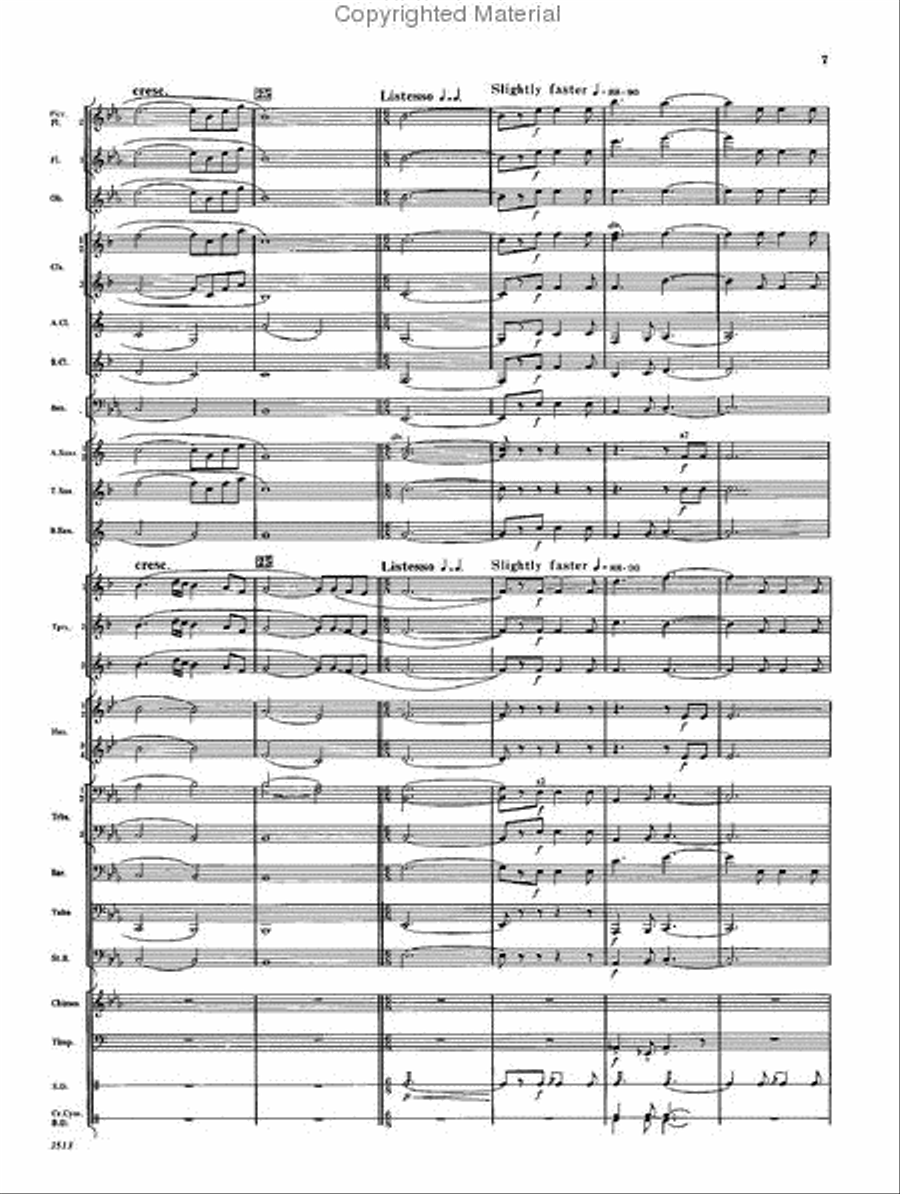 Fanfare and Ceremony Concert Band scores gallery preview page 6