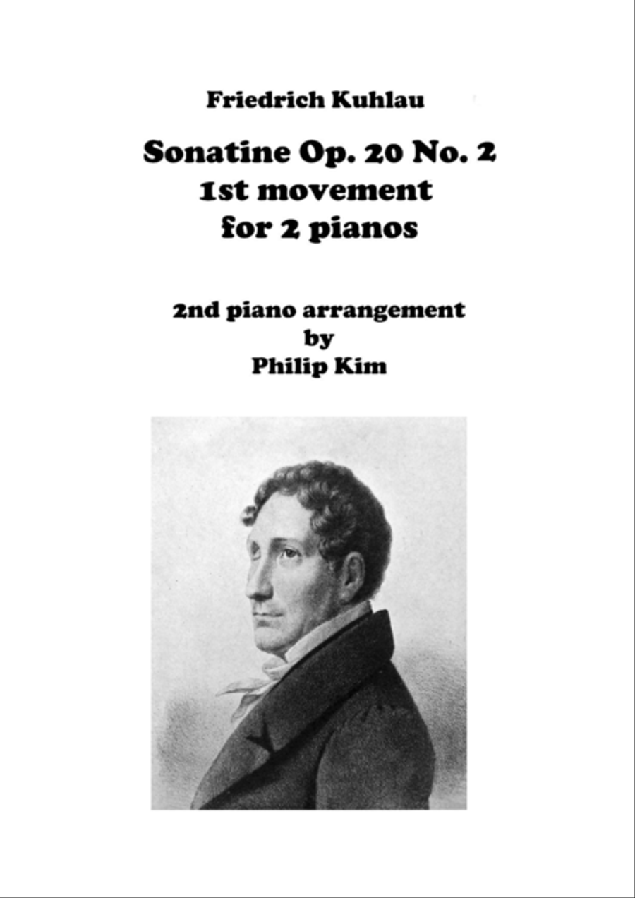 F. Kuhlau Sonatine Op. 20 No. 2 First Movements for 2 Pianos 2 Pianos, 4-Hands scores gallery preview page 1