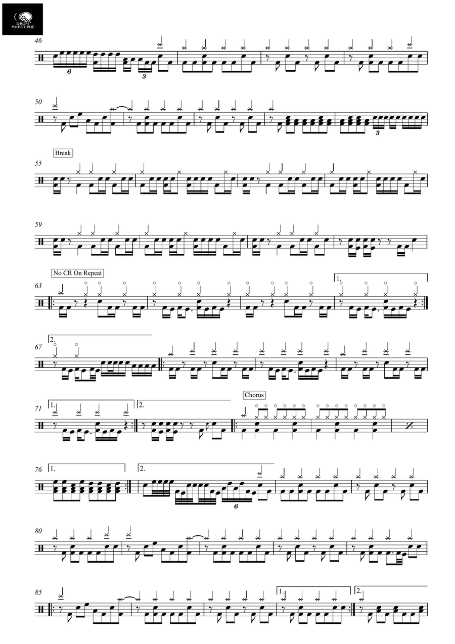 Psychosocial Psychosocial Drum Set scores gallery preview page 2