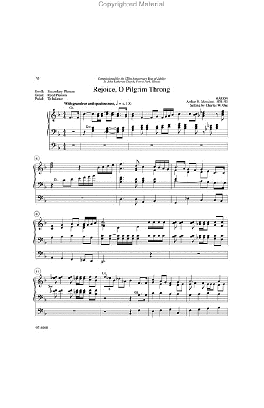 Eleven Compositions for Organ, Set VII Organ scores gallery preview page 9