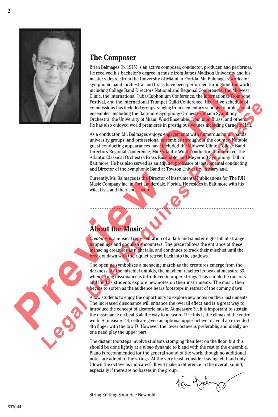 Creatures String Orchestra scores gallery preview page 2
